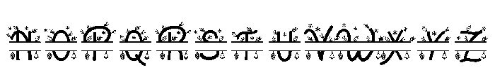 SaljuFlowerRegular Font UPPERCASE