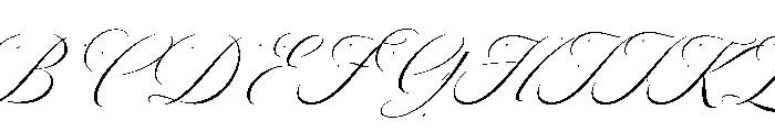 Sallintine Calligraphy Italic 1 Font UPPERCASE