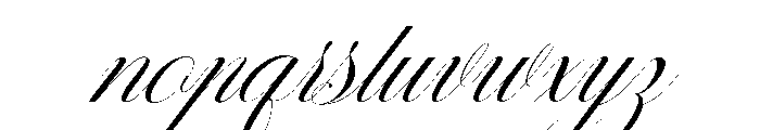 Sallintine Calligraphy Italic 1 Font LOWERCASE