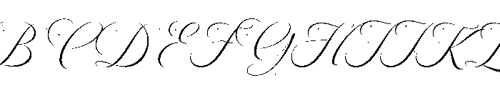 Sallintine Calligraphy Italic R Font UPPERCASE