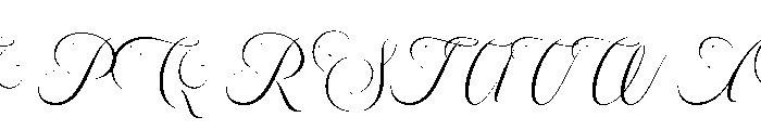 Sallintine Calligraphy Regular Font UPPERCASE