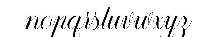 Sallintine Calligraphy Regular Font LOWERCASE
