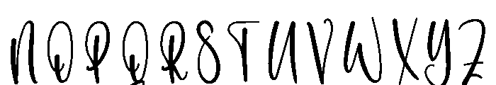 Sally Signature Font UPPERCASE
