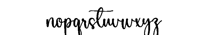 Sally Signature Font LOWERCASE