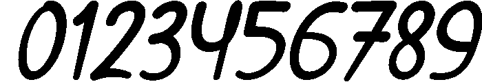 Saloka Italic Font OTHER CHARS