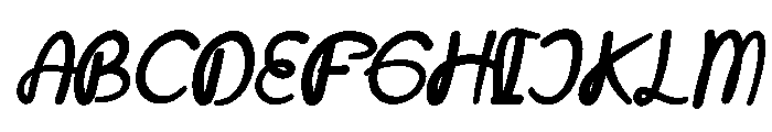 Saloka Italic Font UPPERCASE
