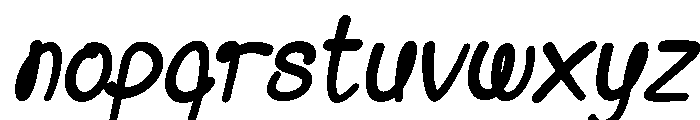 Saloka Italic Font LOWERCASE