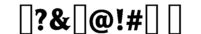 Saltair Font OTHER CHARS