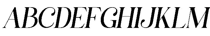 Saltive Italic Font UPPERCASE