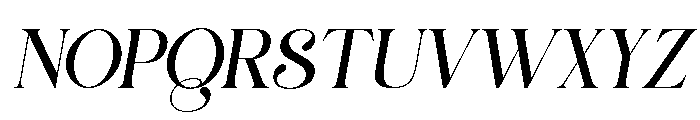Saltive Italic Font UPPERCASE