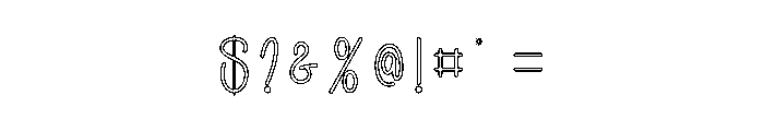 Salty Water Font OTHER CHARS