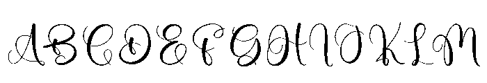 Salty Winter Font UPPERCASE