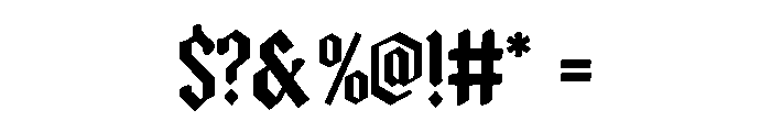 Salvexor Font OTHER CHARS