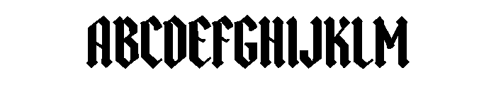Salvexor Font UPPERCASE