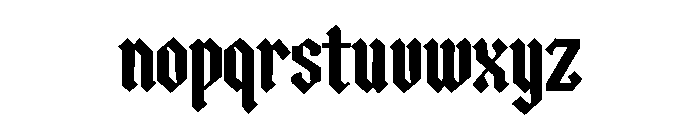 Salvexor Font LOWERCASE
