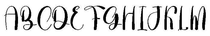 Samantha Graduation Font UPPERCASE