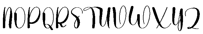 Samantha Graduation Font UPPERCASE