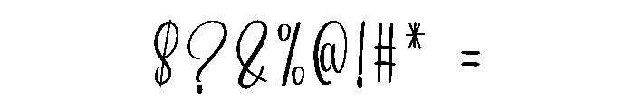 Samantha Handwriting Font OTHER CHARS