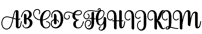 Samantha Handwritten Regular Font UPPERCASE