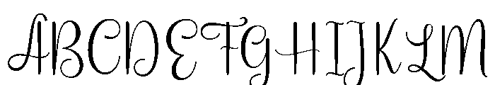 Samantha Script Regular Font UPPERCASE