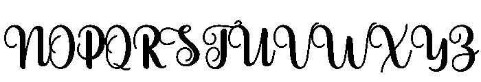 SamanthaHandwritten-Regular Font UPPERCASE