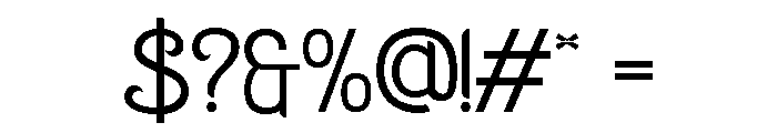 Samaria Regular Font OTHER CHARS
