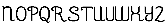 Samaria Regular Font UPPERCASE