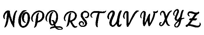 Sambung Regular Font UPPERCASE