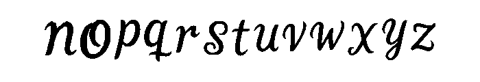 Sambung Regular Font LOWERCASE