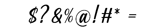 Sameliy Font OTHER CHARS