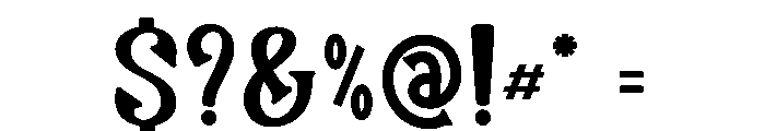 Sampan Folk Font OTHER CHARS