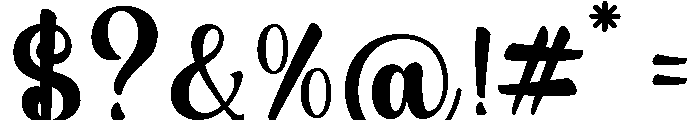 Sample Alphabet Regular Font OTHER CHARS