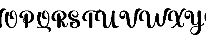 Sample Alphabet Regular Font UPPERCASE