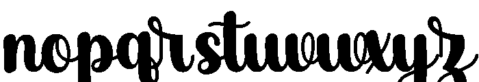 Sample Alphabet Regular Font LOWERCASE