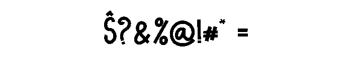 Sample Brush Font OTHER CHARS