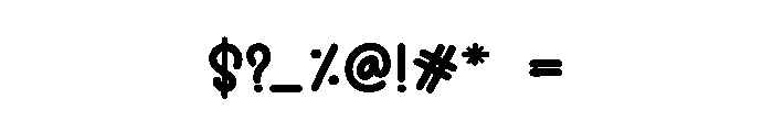 Sample Childish Font OTHER CHARS