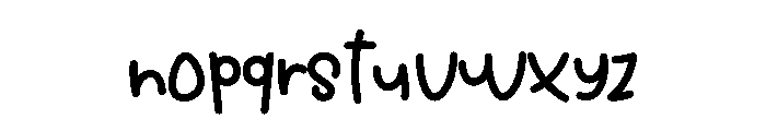 Sample Childish Font UPPERCASE