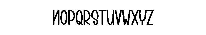 Sample Design Font LOWERCASE