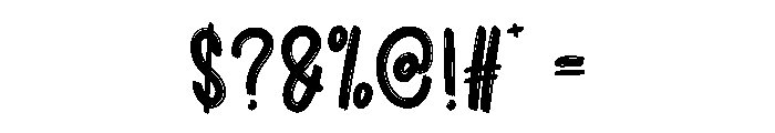 Sample Display Font OTHER CHARS