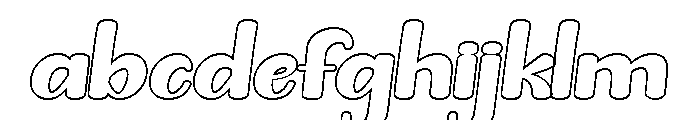 Sample Handmade Outline Regular FONT