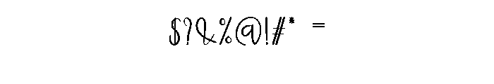 Sample Outside Font OTHER CHARS