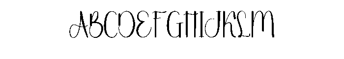 Sample Outside Font UPPERCASE
