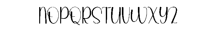 Sample Outside Font UPPERCASE