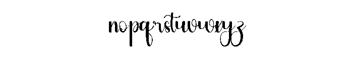 Sample Outside Font LOWERCASE