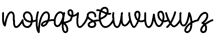 Sample Space Font LOWERCASE