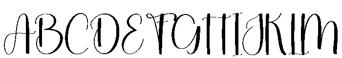 Sample Vacation Font UPPERCASE