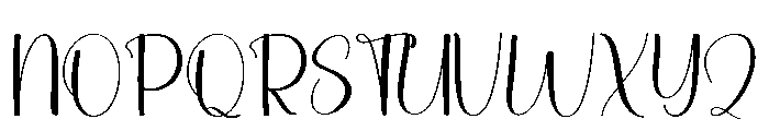 Sample Vacation Font UPPERCASE