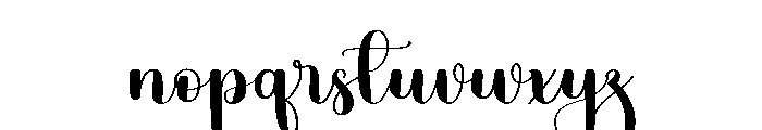 Sample Vacation Font LOWERCASE