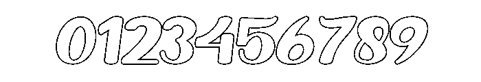 SampleHandmadeOutline-Regular Font OTHER CHARS