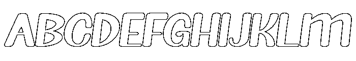SampleHandmadeOutline-Regular Font UPPERCASE